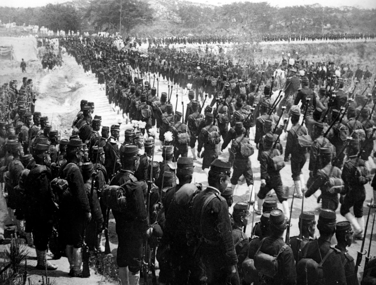 日本軍、韓国、1900 作： 不明