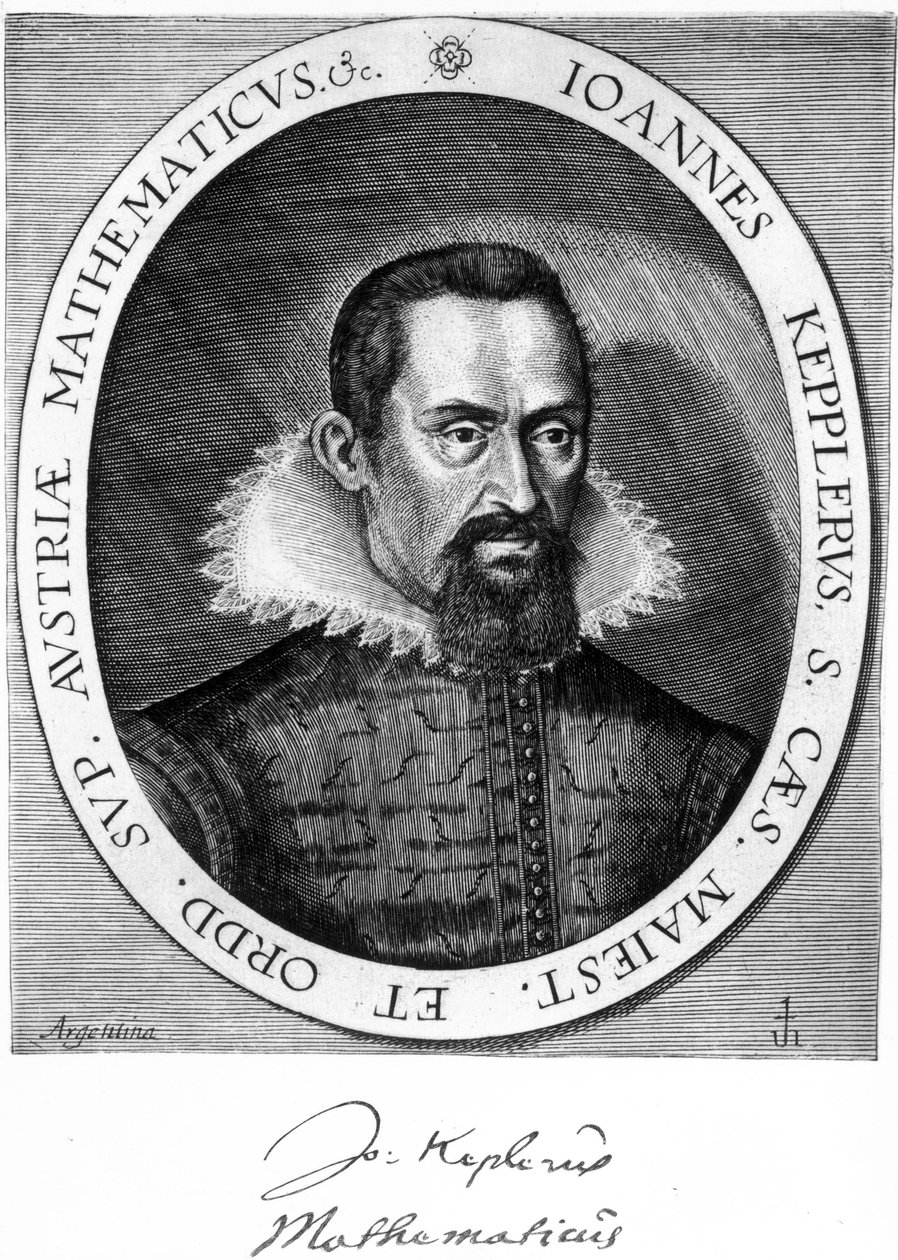 ヨハネス・ケプラー、ドイツの天文学者、物理学者、1600年頃 作： 不明