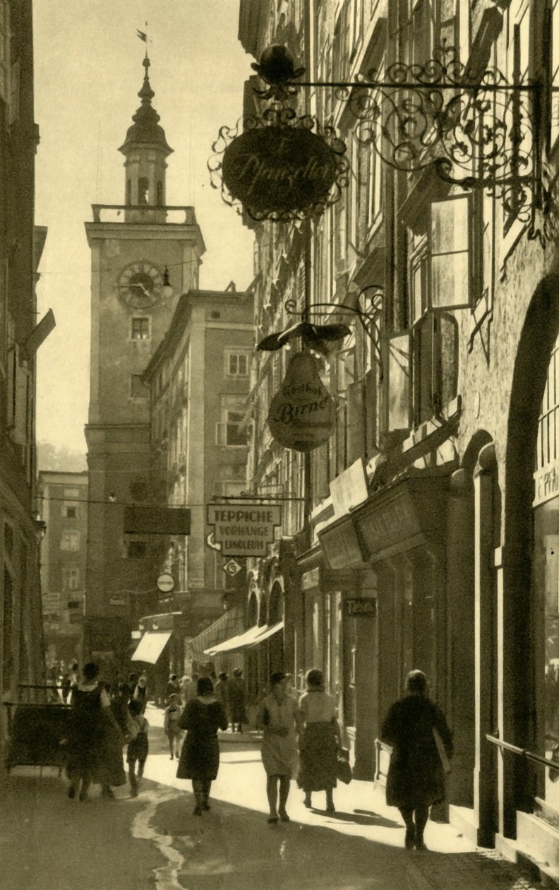 Judengasse、ザルツブルク、オーストリア、c1935。 作： 不明