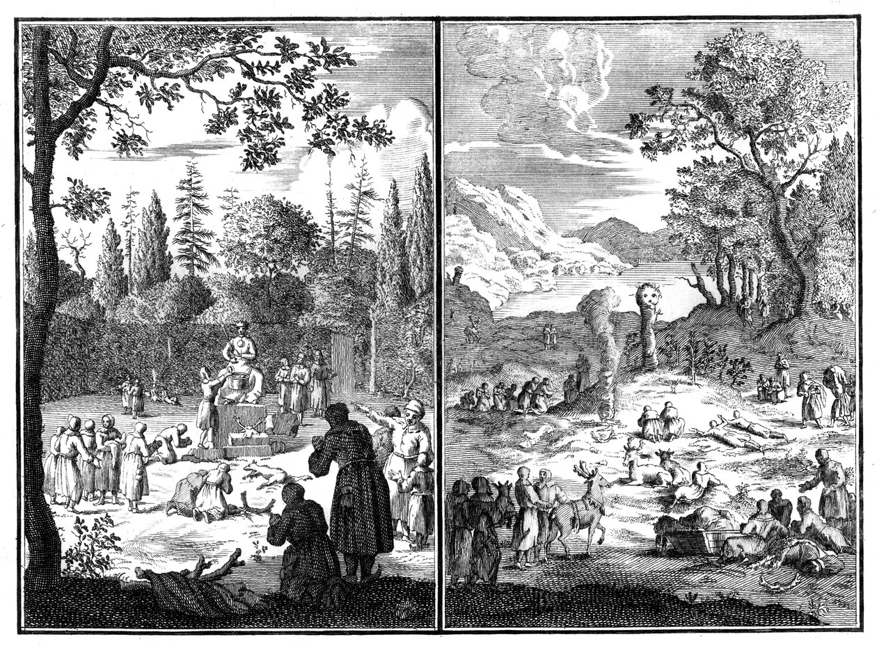 ジュマラ、ウィルクアチャ。ラップランドの神、1727-1738 作： 不明