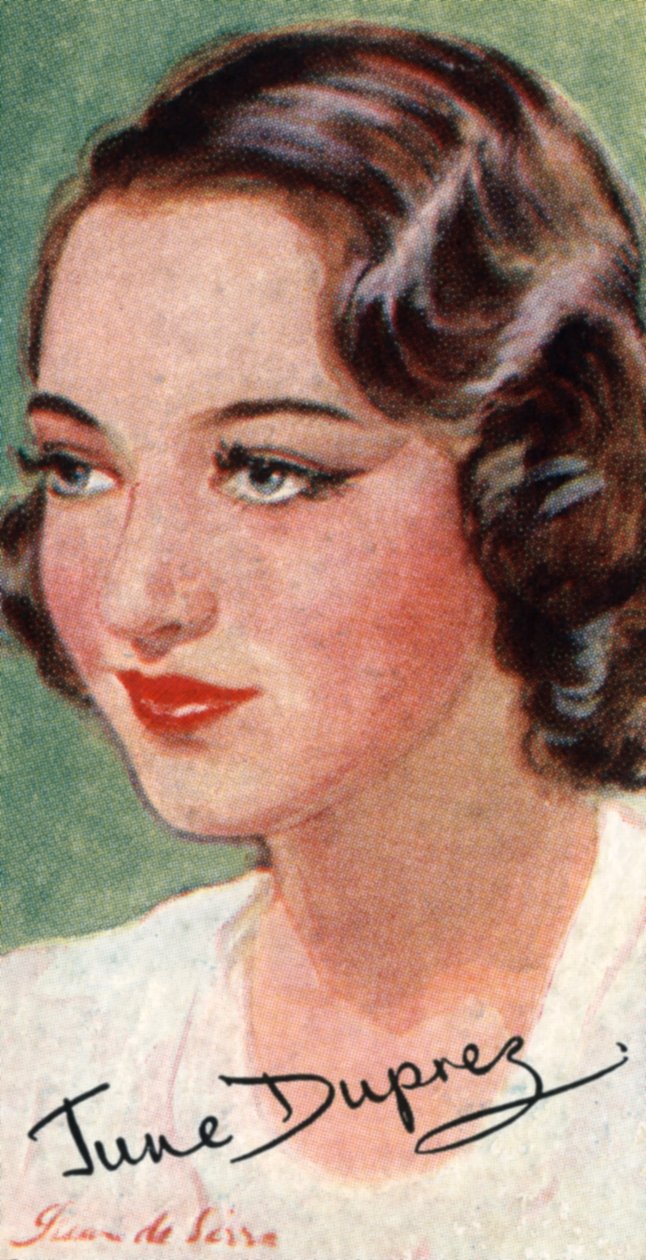 ジュプレデュプレ、1918〜1984年、イギリスの映画女優、20世紀 作： 不明