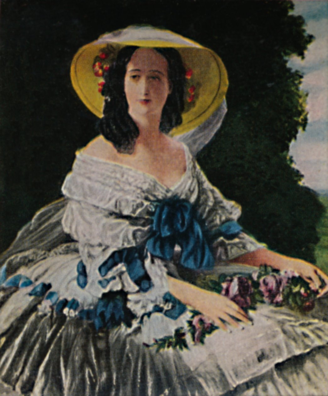 皇后ウジェニー1826-1920。 -ウィンターハルター絵画、1934年。 作： 不明
