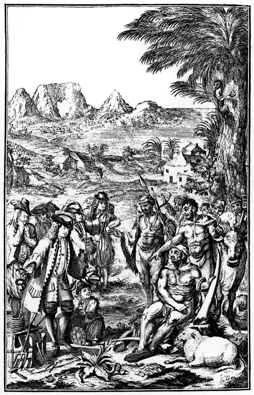 Khoikhois物々交換牛、南アフリカ、1931 作： 不明