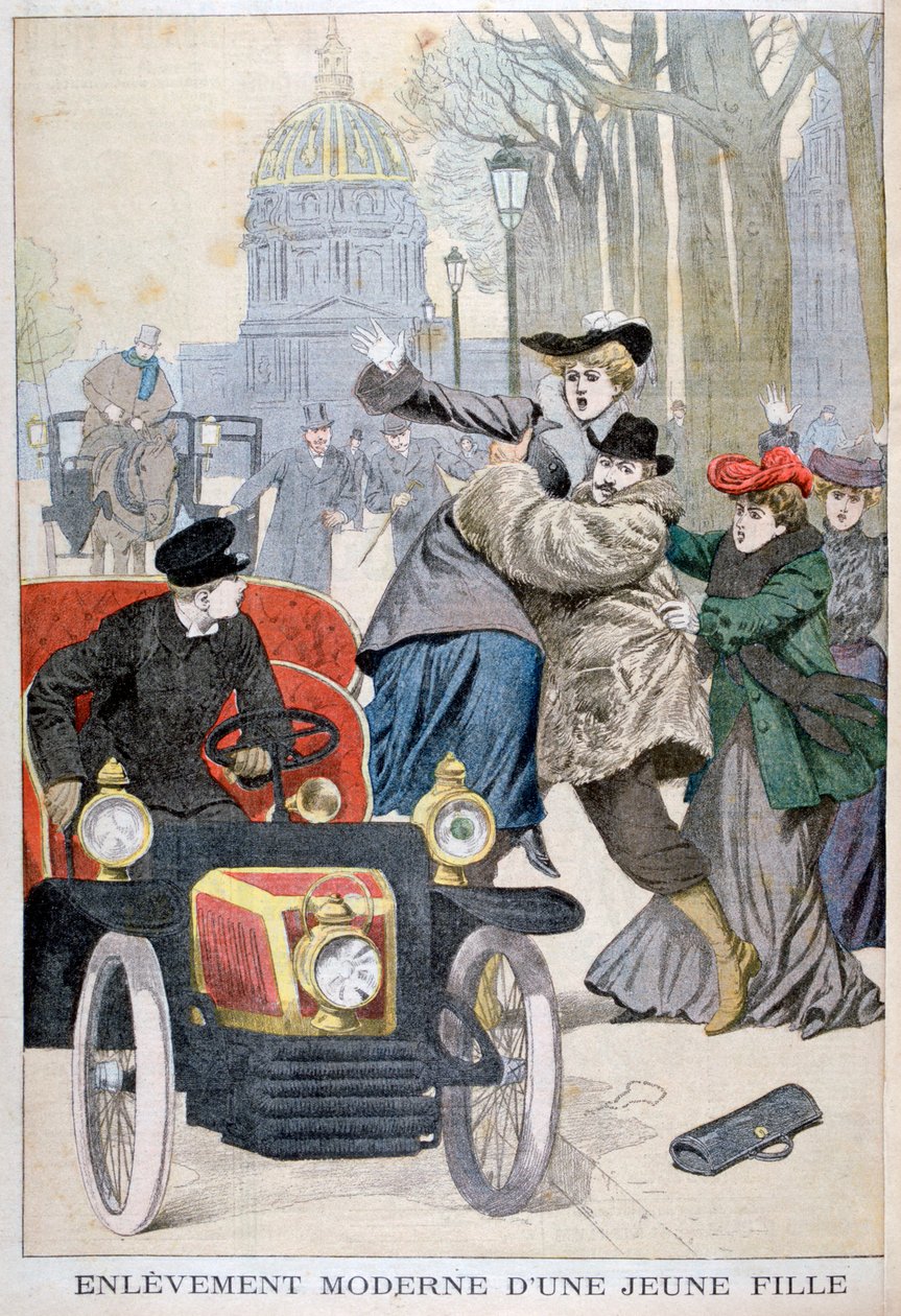 1902年のパリでの若い女性の誘拐 作： 不明