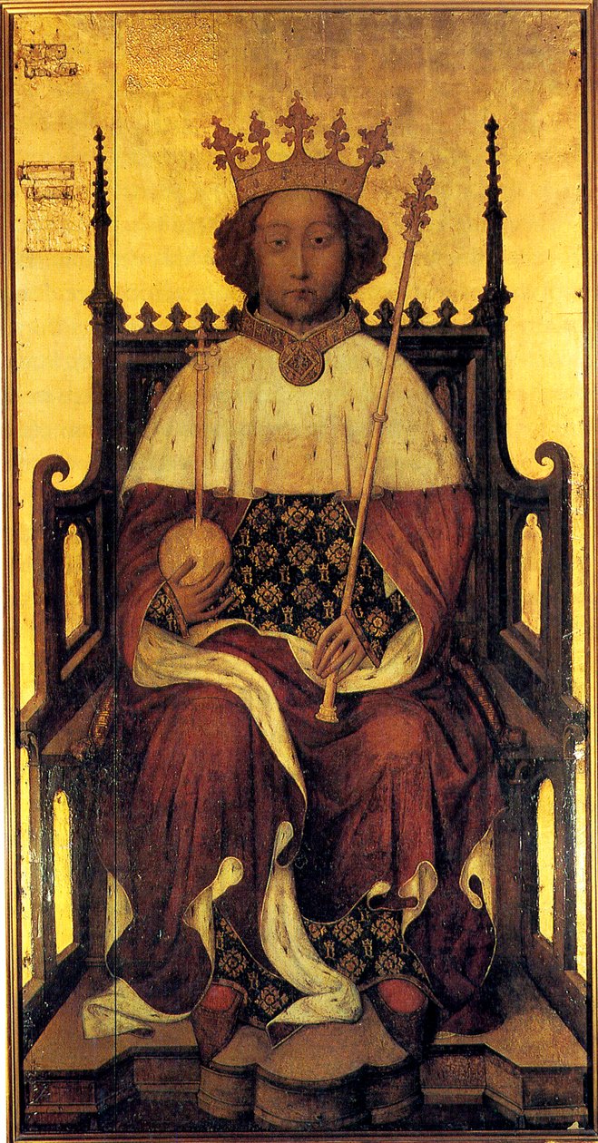 イギリスのリチャード2世王、c1390。 作： 不明
