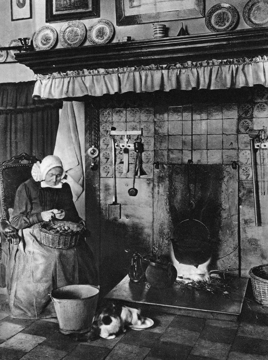 1つのキッチンとリビングルーム、Twente、オランダ、c1934 作： 不明