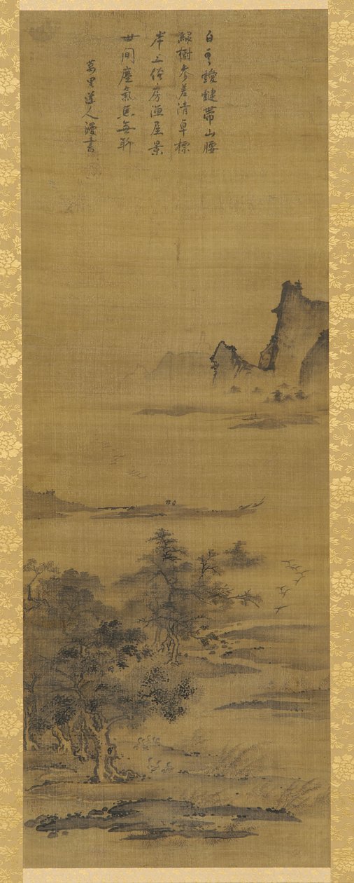 風景、江戸時代、18世紀。 作： 不明