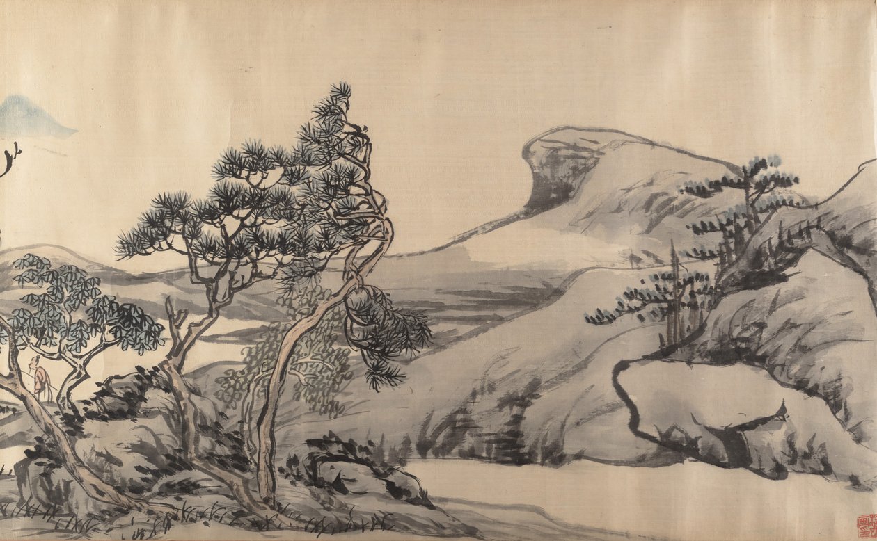 風景、20 世紀初頭。 作： 不明