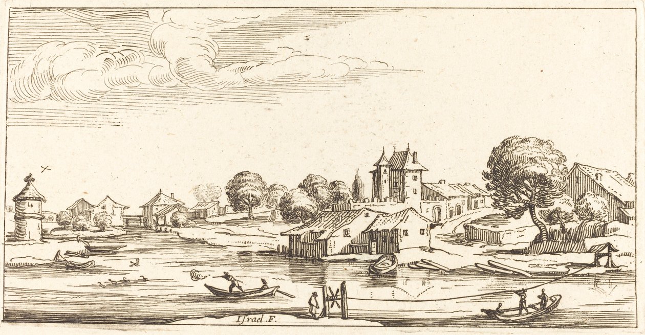 風景画、1635 年以降。 作： 不明