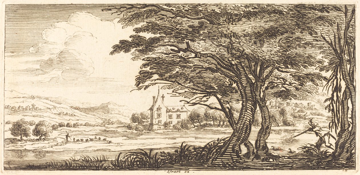 風景画、1635 年以降。 作： 不明