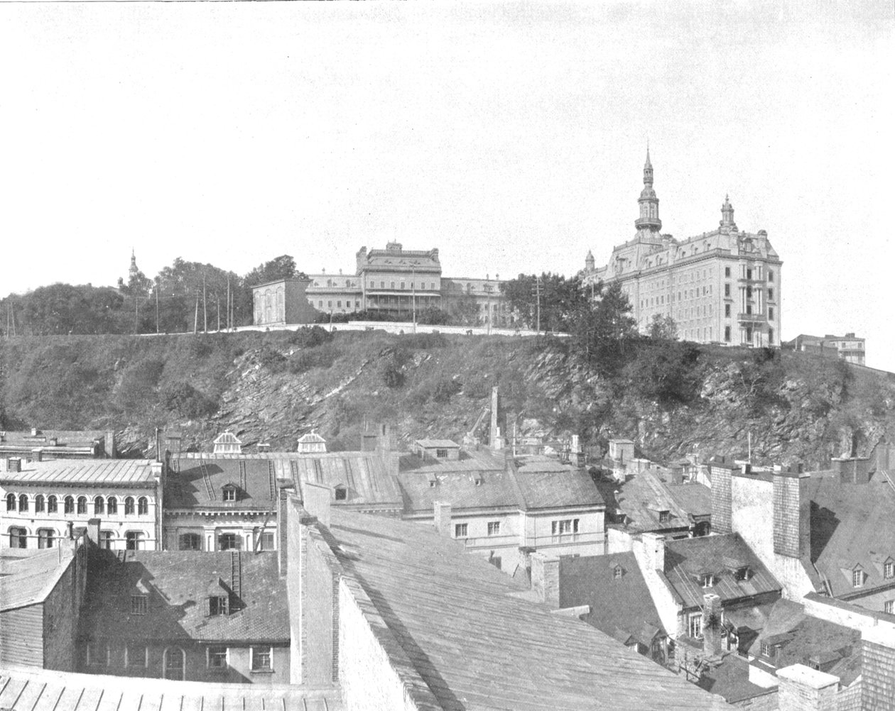 ラヴァル大学の建物、ケベック市、カナダ、c1900。 作： 不明