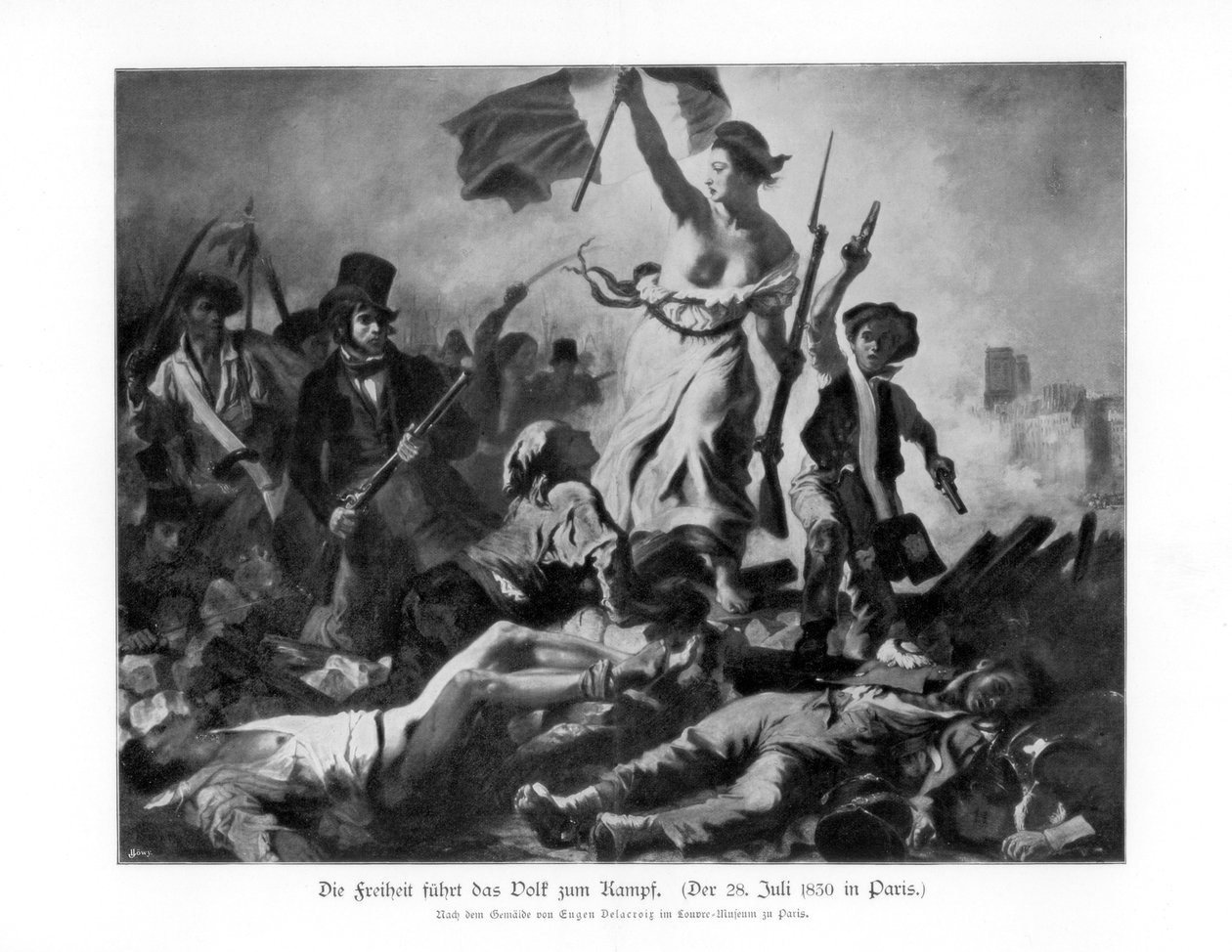 1830年7月28日、国民をリードする自由1900 作： 不明