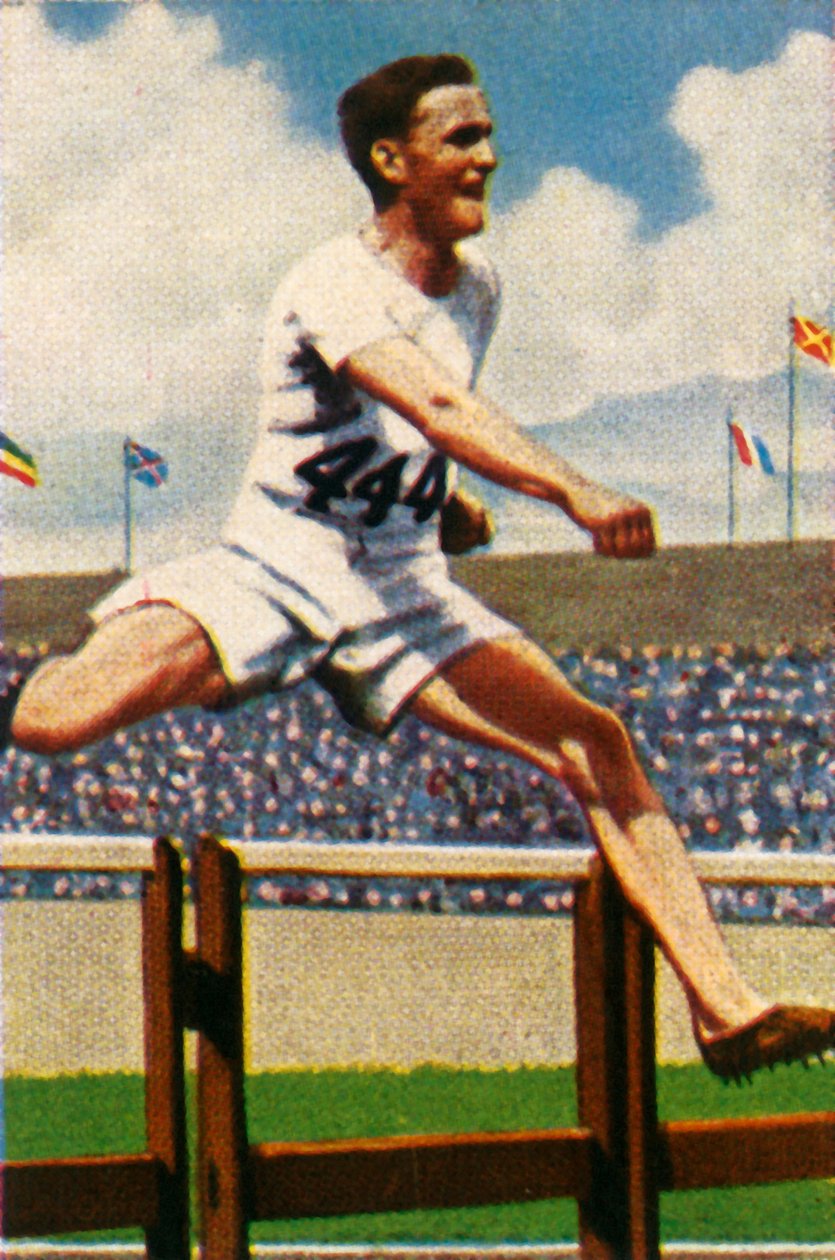 ロードバーリー卿、勝者、400 mハードル、1928年。 作： 不明