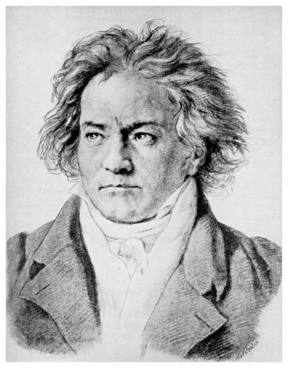 ルートヴィヒ・フォン・ベートーヴェン、ドイツの作曲家、c1818-1822 1956 作： 不明