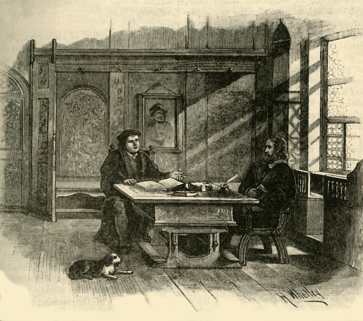 Luther and Melanchthon、c1500-1520、1890。 作： 不明