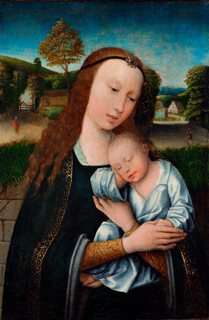 マドンナと子供、c。 1520。 作： 不明