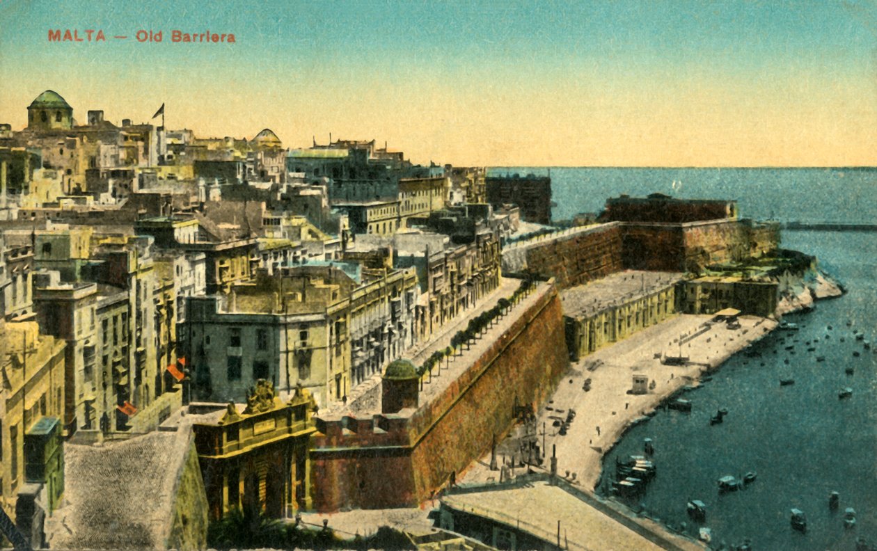マルタ-オールドバリア、c1918-c1939。 作： 不明