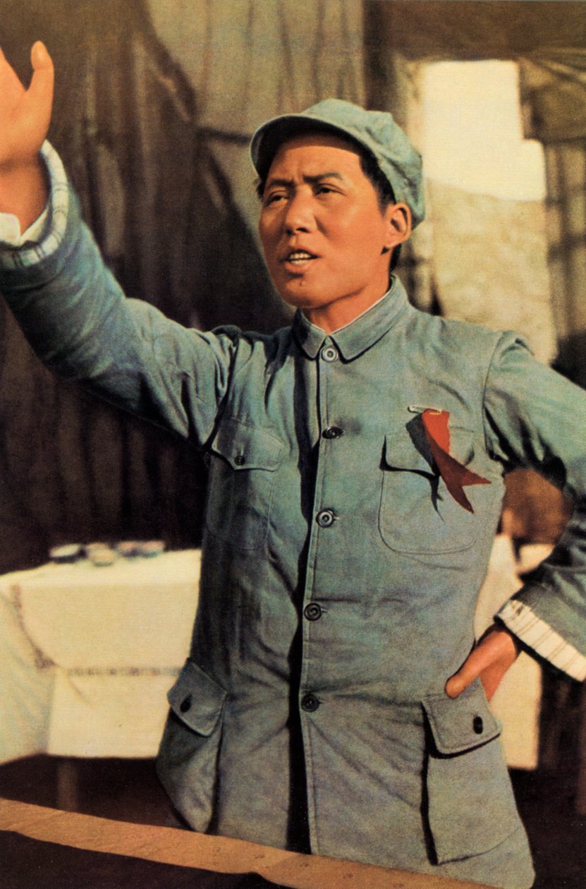 毛沢東、中国共産主義革命家、指導者、c1920s-c1940s 作： 不明