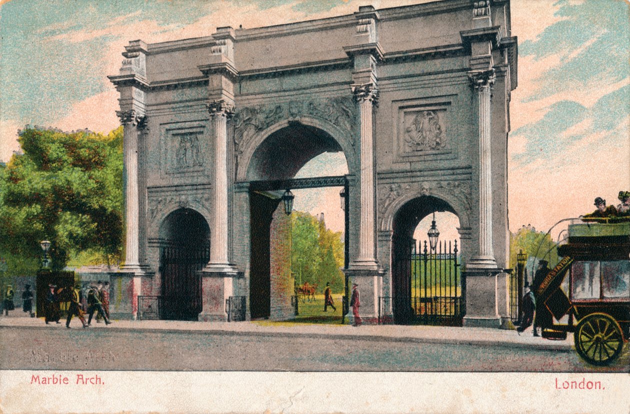 マーブルアーチ、ロンドン、c1906 作： 不明