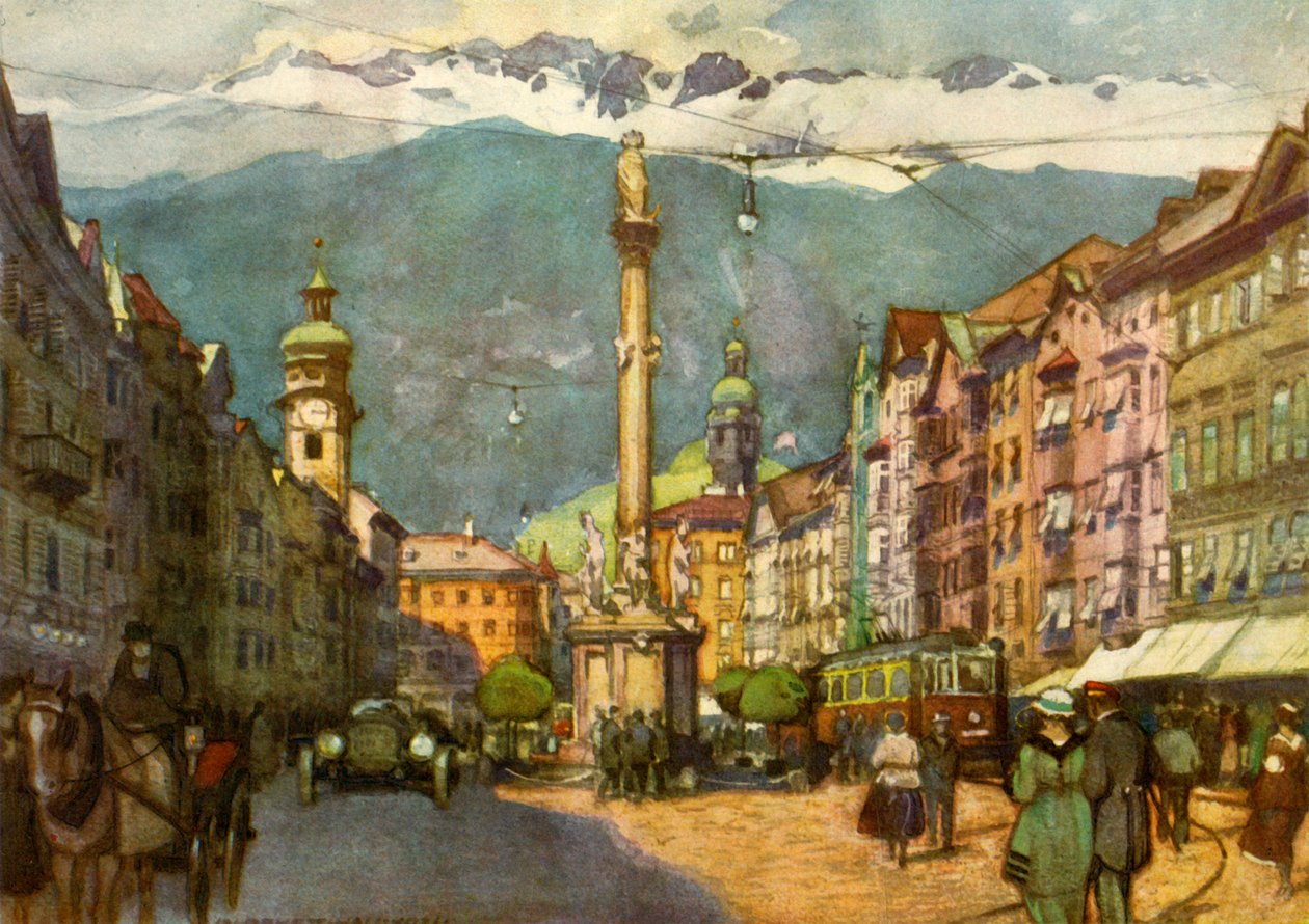 マリアテレジエン通り、c1929。 作： 不明