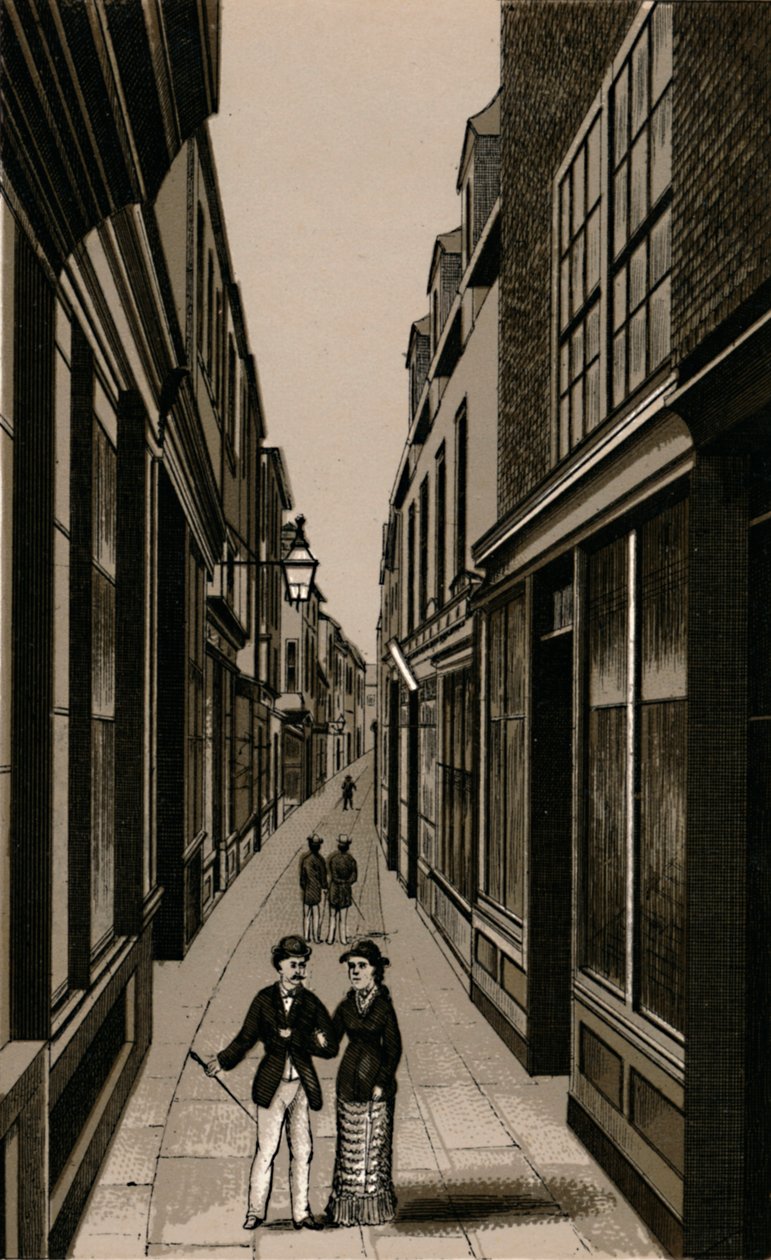 Market Row、c1880。 作： 不明