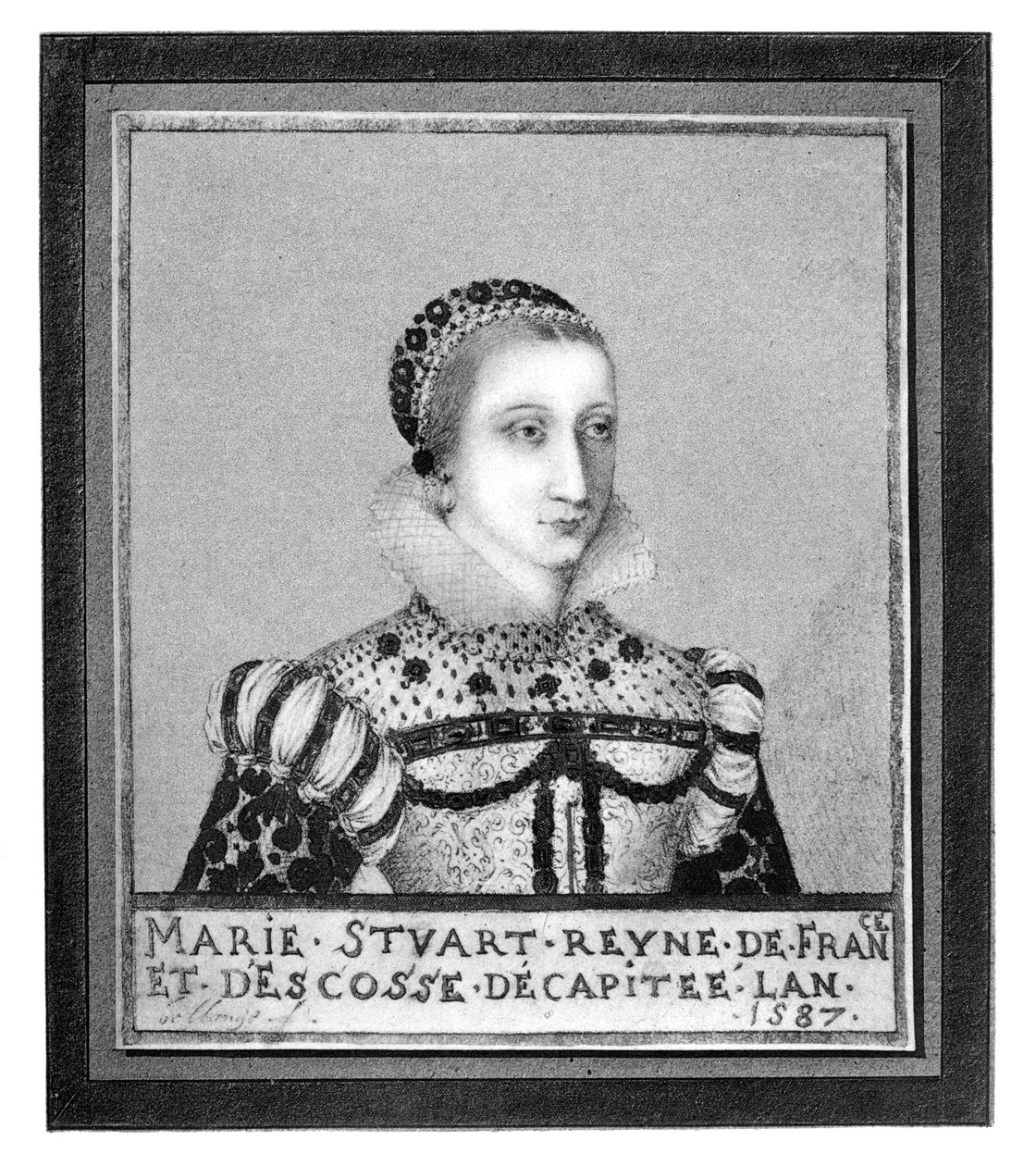 スコットランドの女王メアリー、1587年、1896年 作： 不明