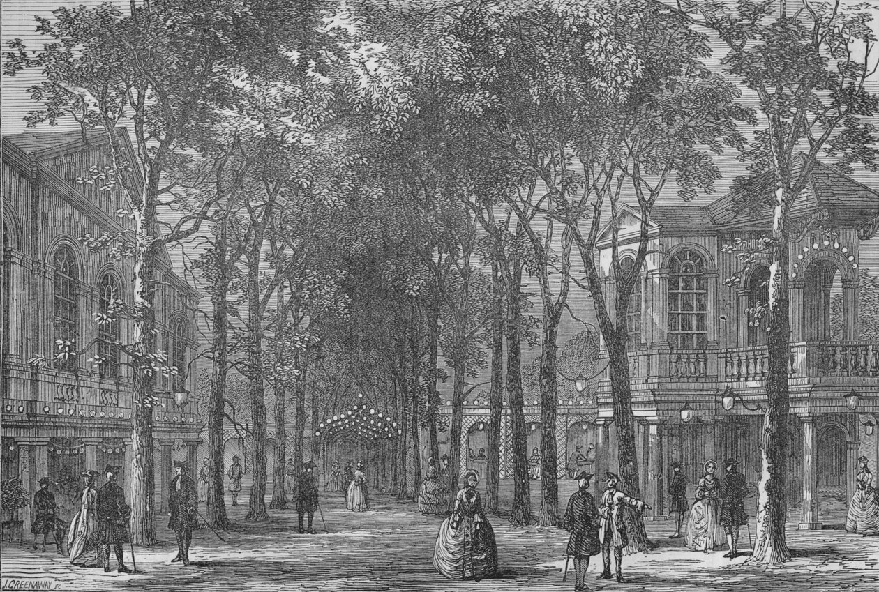 メリルボーン庭園、ウェストミンスター、ロンドン、1870 1878 作： 不明