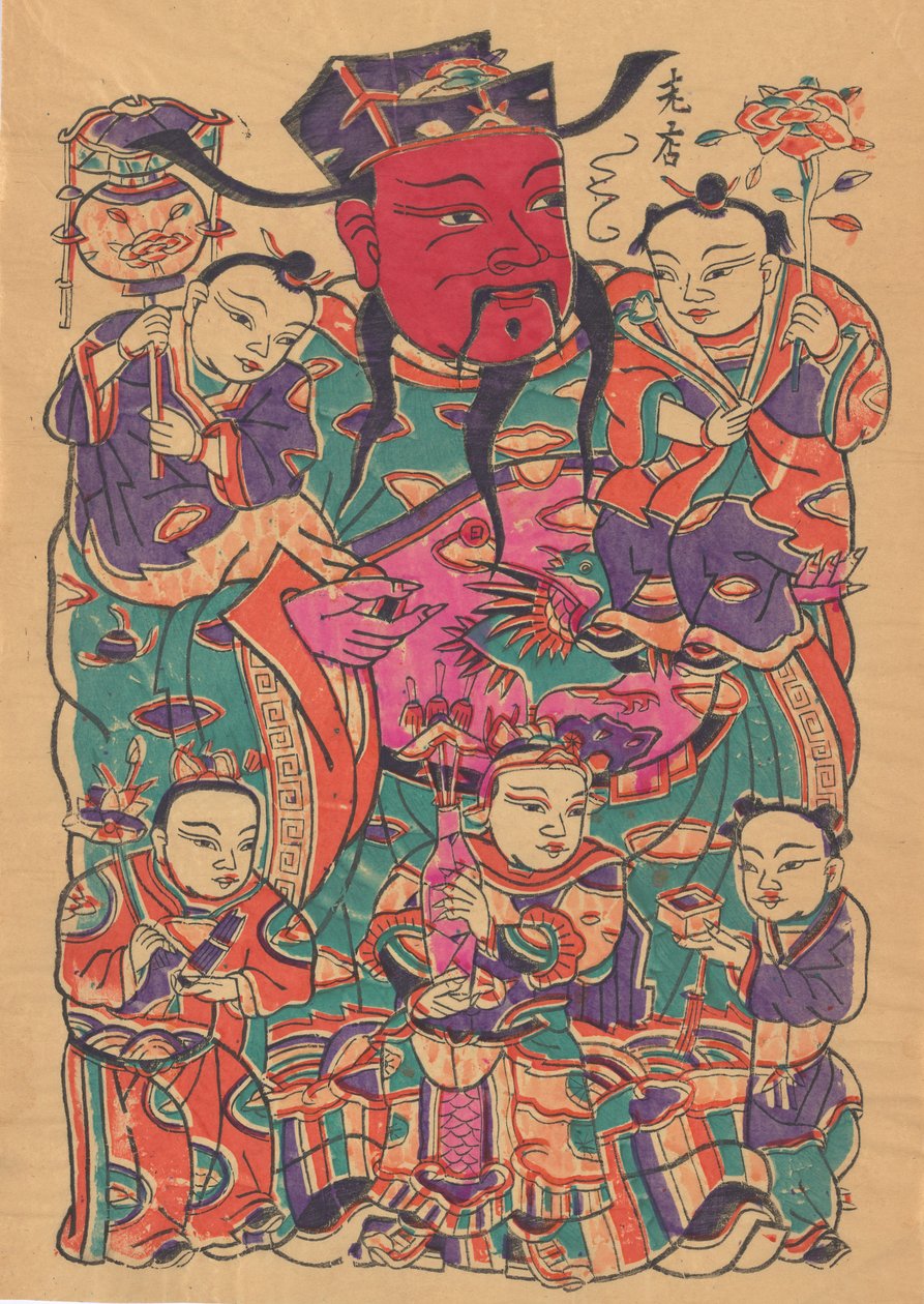 軍門神、20世紀初頭。 作： 不明