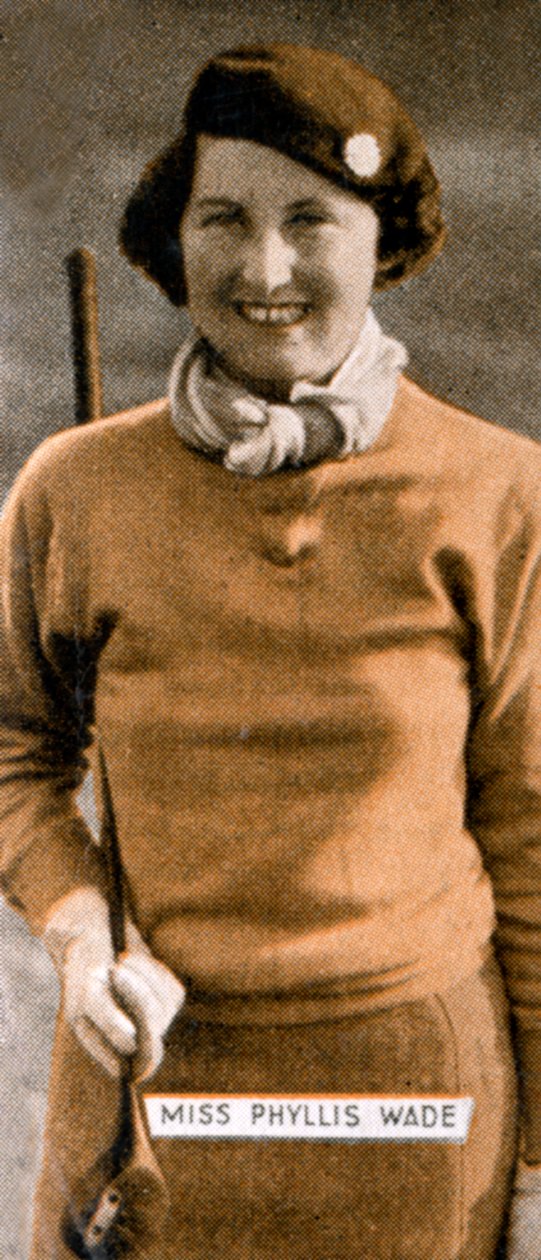 ミスフィリスウェイド、英国女子ゴルフチャンピオン、1934年 作： 不明