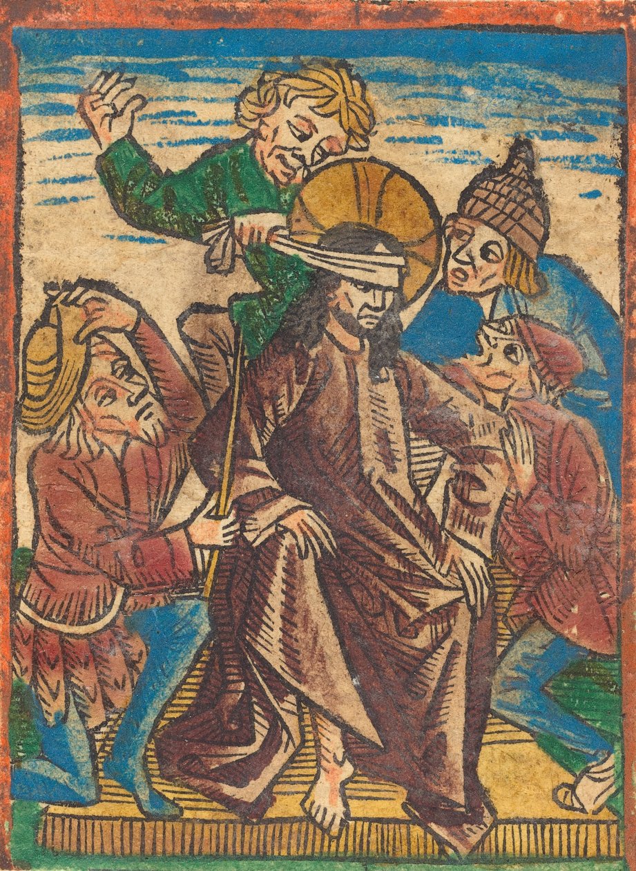キリストの嘲笑、c。 1490年。 作： 不明