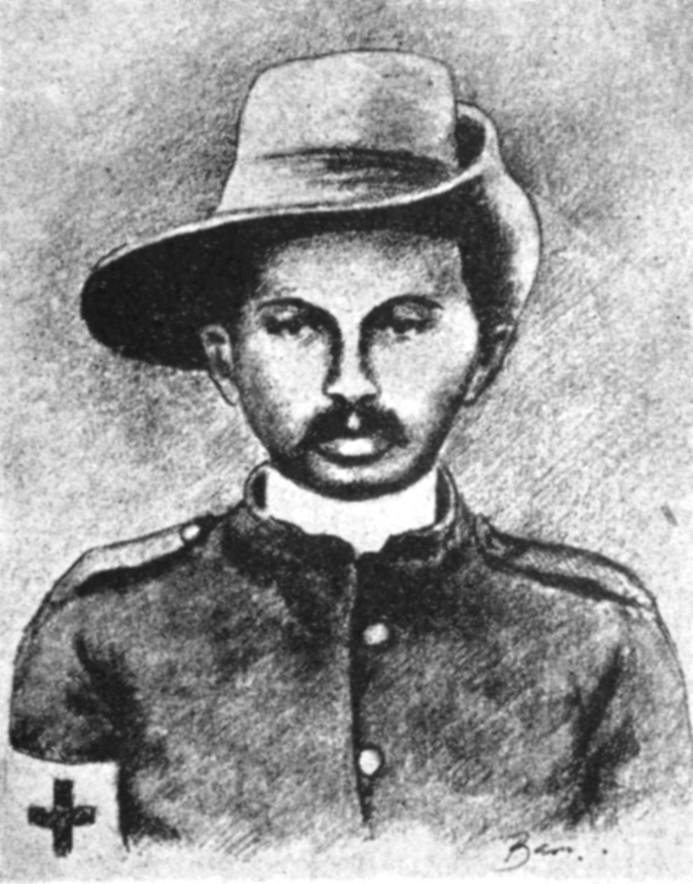 モハンダスガンジー、1906年のインド民族主義指導者 作： 不明