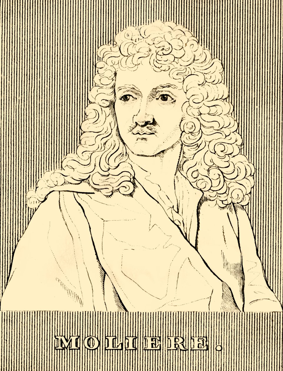 モリエール、1622-1673、1830。 作： 不明