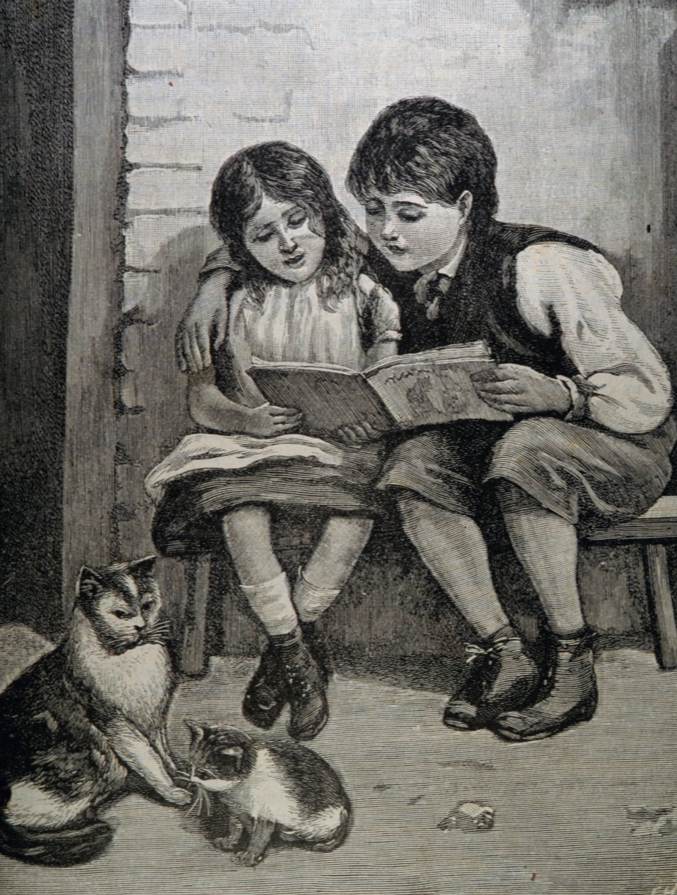 お母さんの絵本。 Barnavannen 1892 より。 作： 不明