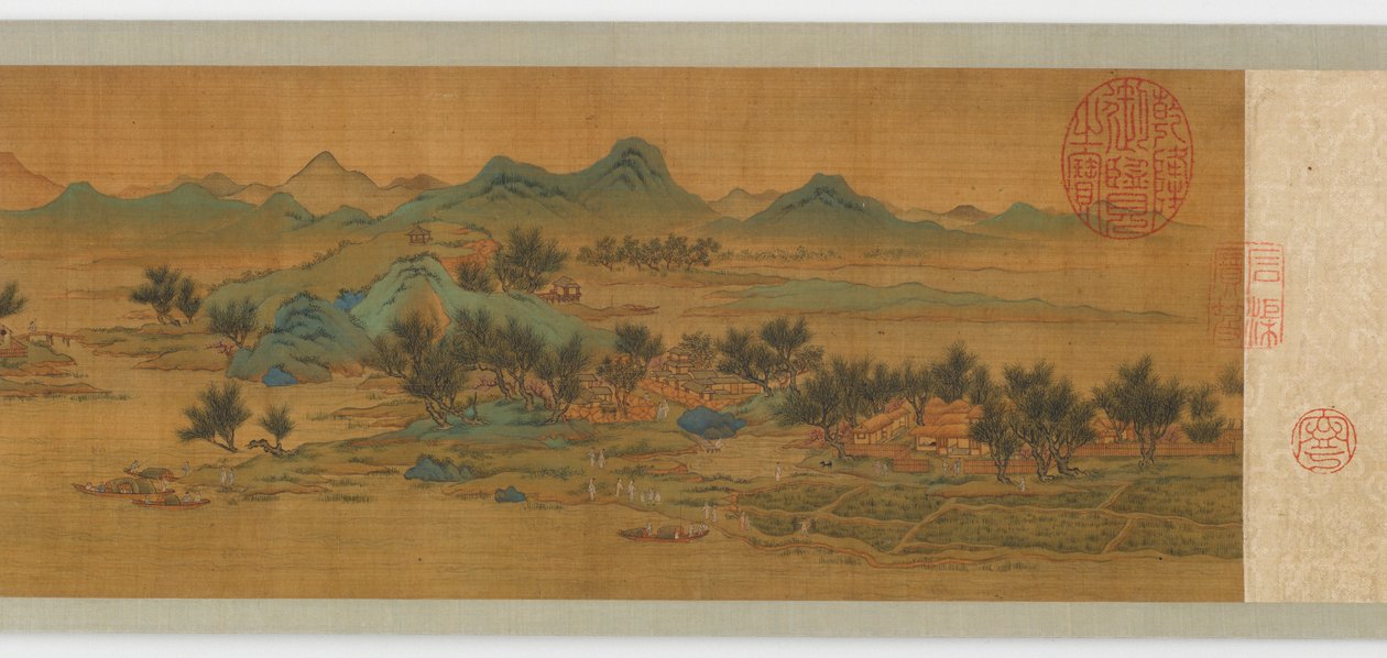 山の霧、春の朝、17 世紀。 作： 不明