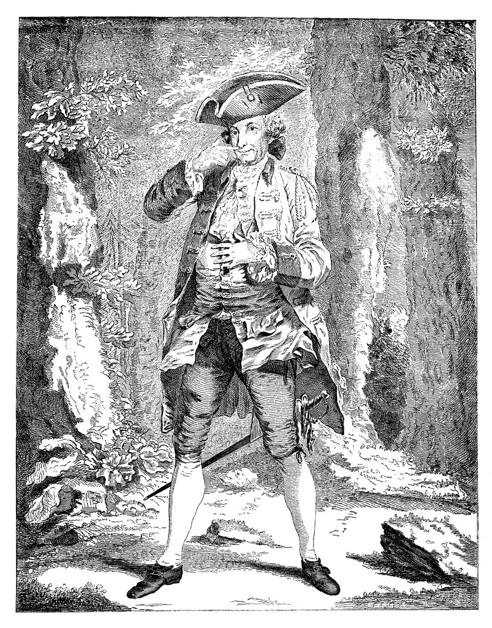 Mercutio、1753年の性格でウッドワード氏 作： 不明