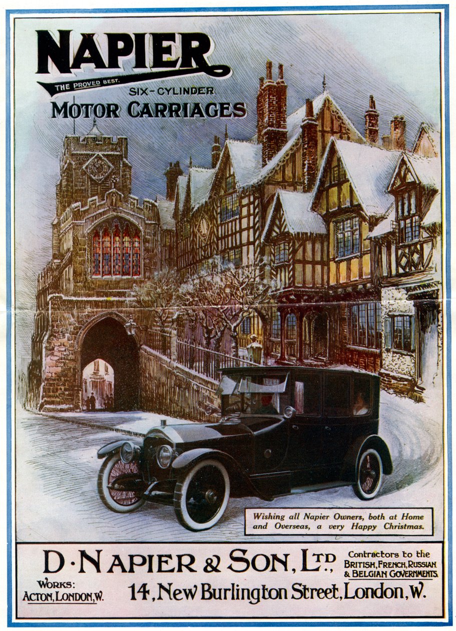 ネーピア、6気筒モーターキャリッジ、1917年 作： 不明