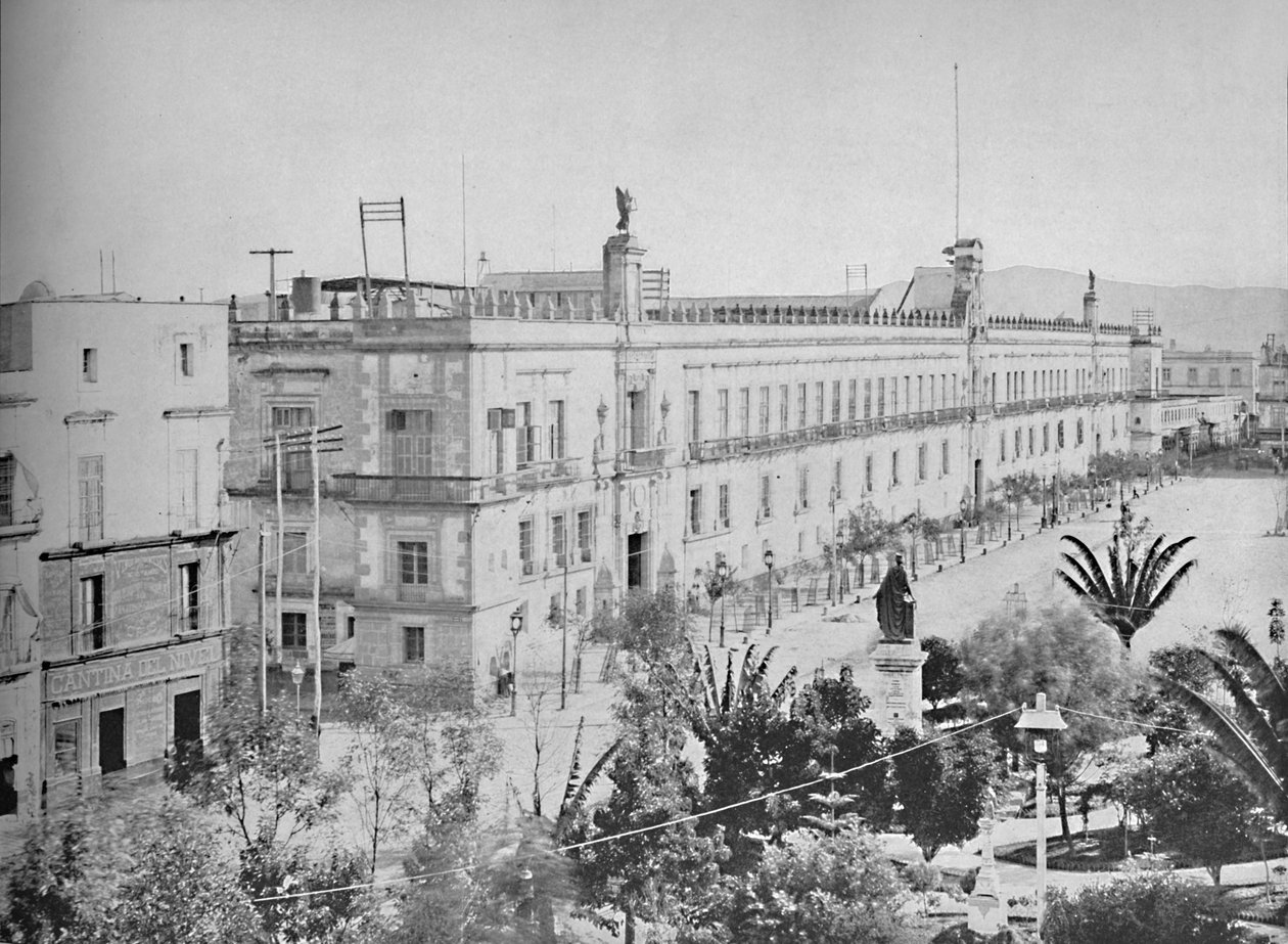メキシコシティの国立宮殿、c1897。 作： 不明