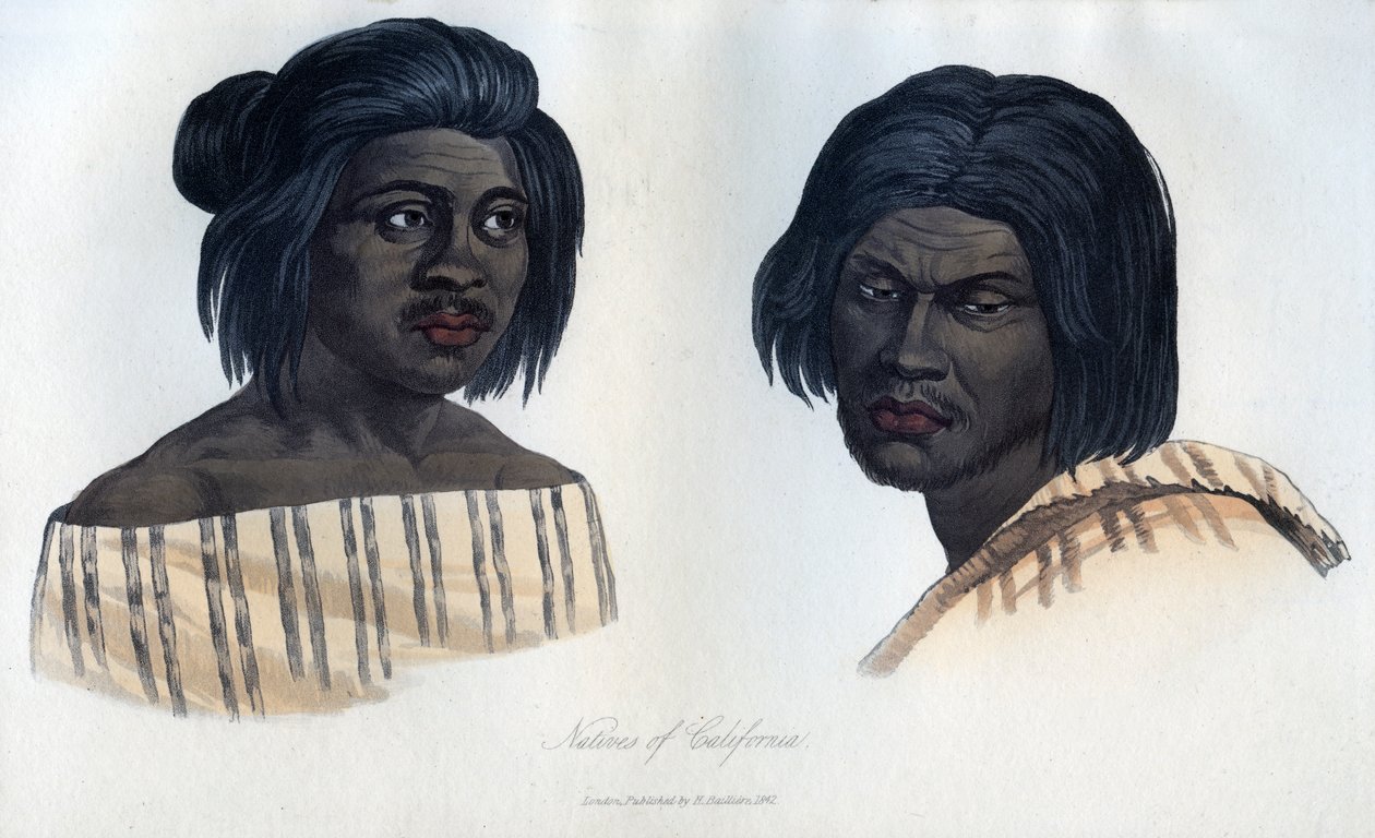 カリフォルニア原住民、1848 作： 不明