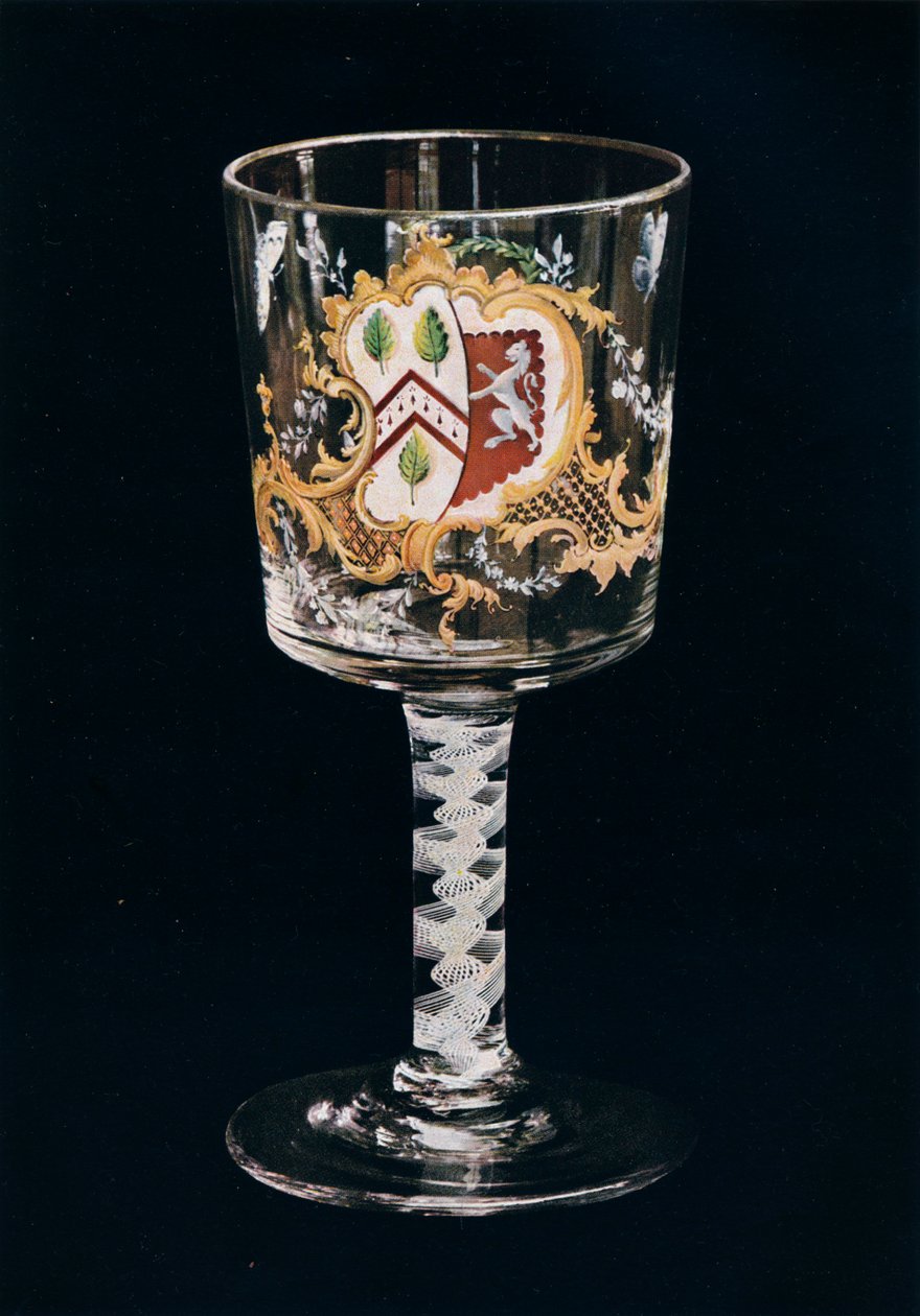 古い英語のガラスの杯、c1775 作： 不明