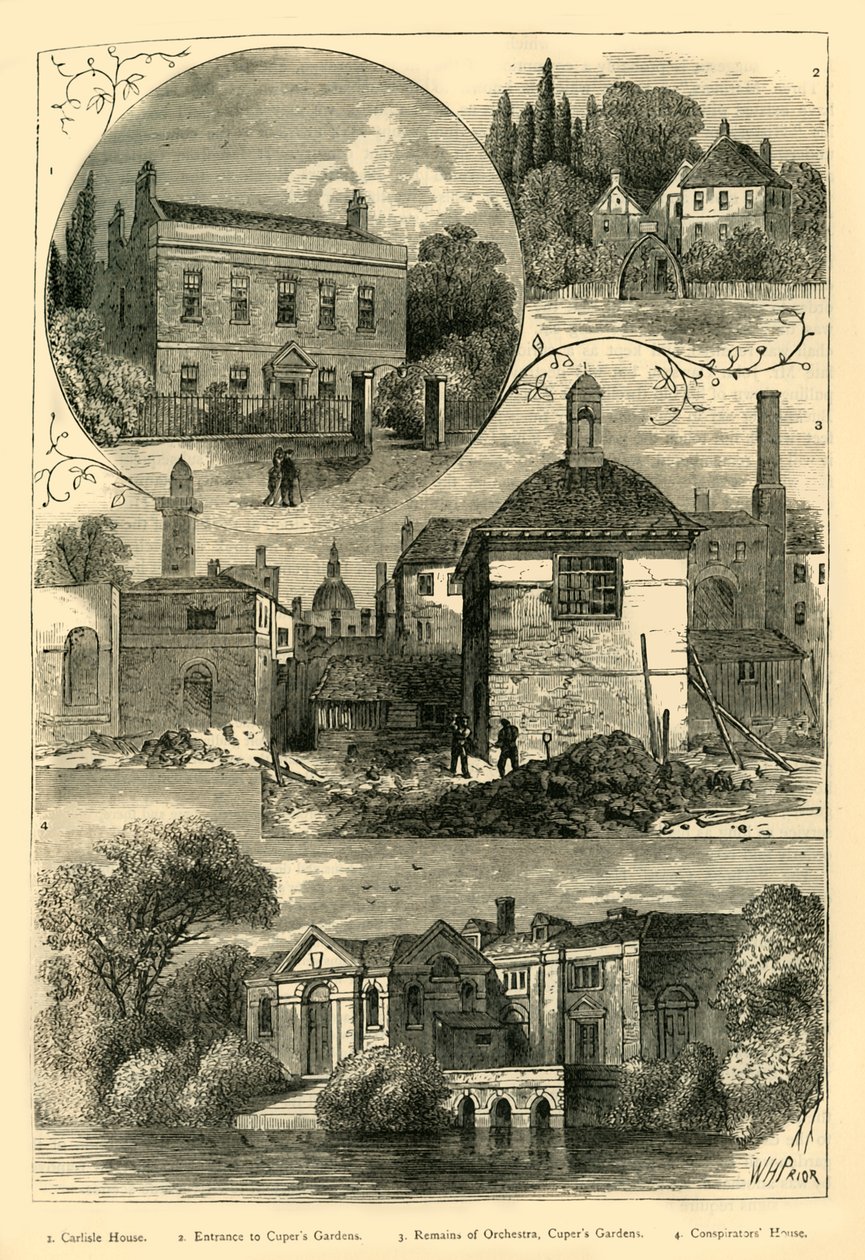 ランベスの古いビュー、c1878。 作： 不明