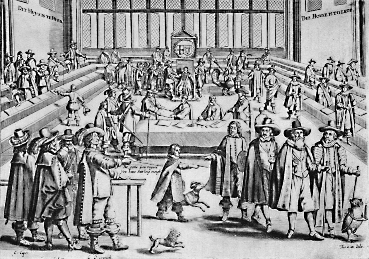長い議会を解散するオリバークロムウェル、1653年、1903年 作： 不明