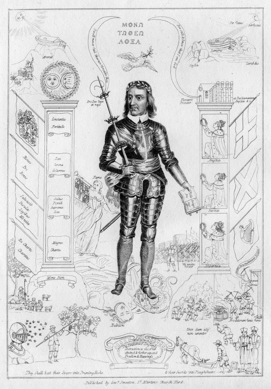キリストとしてのオリバー・クロムウェル、c1650s 作： 不明