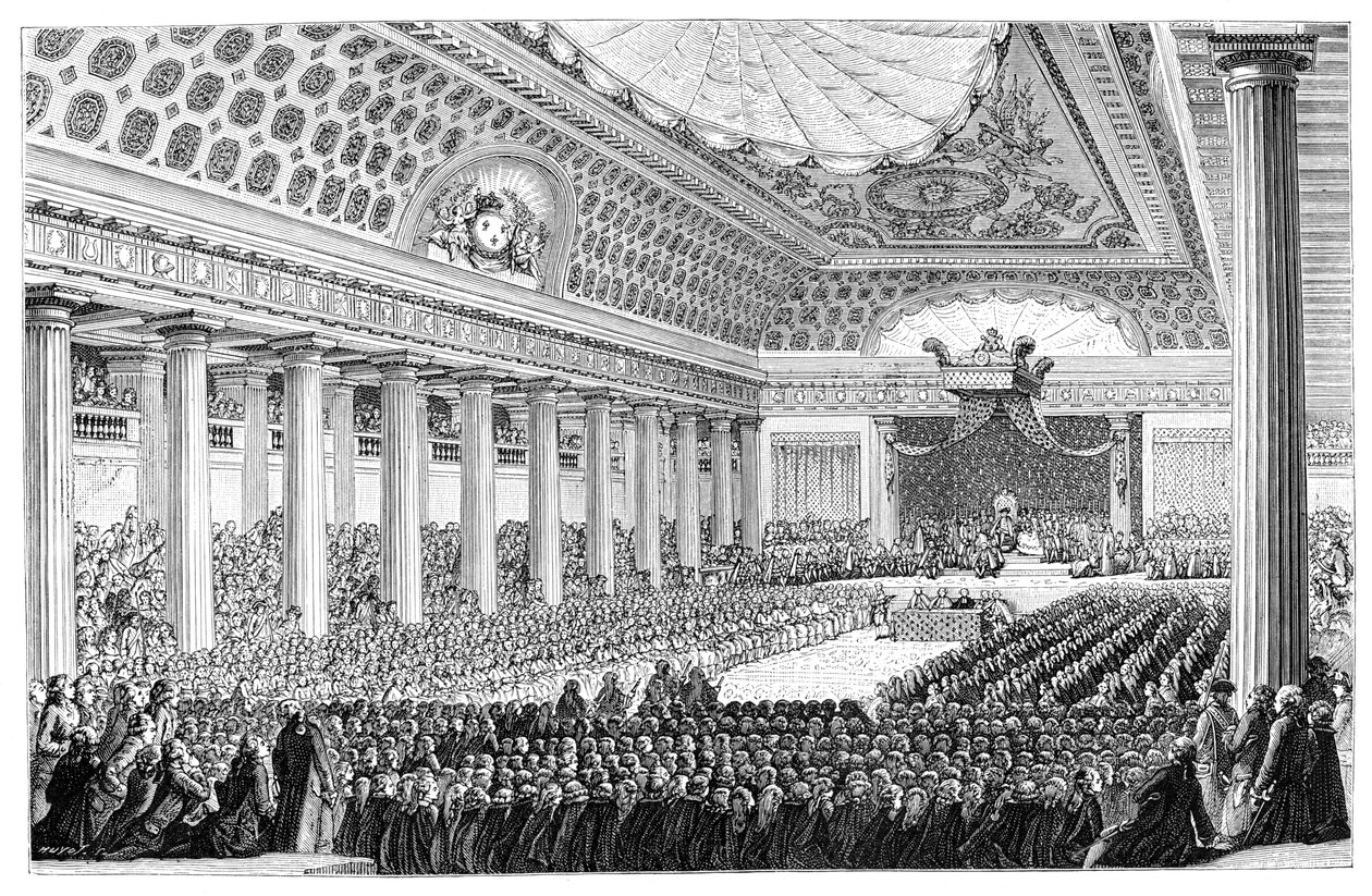 エステートジェネラルのオープニング、ベルサイユ、1789年、1885年 作： 不明