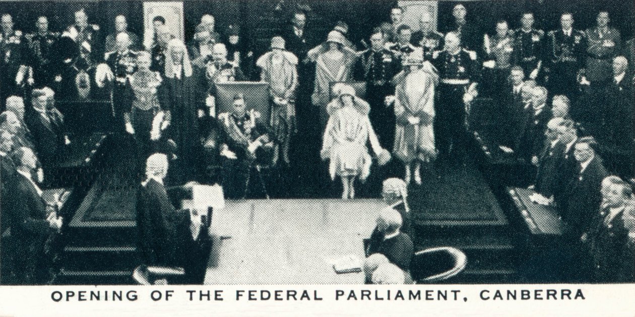 連邦議会の開会、キャンベラ、1927 1937 作： 不明