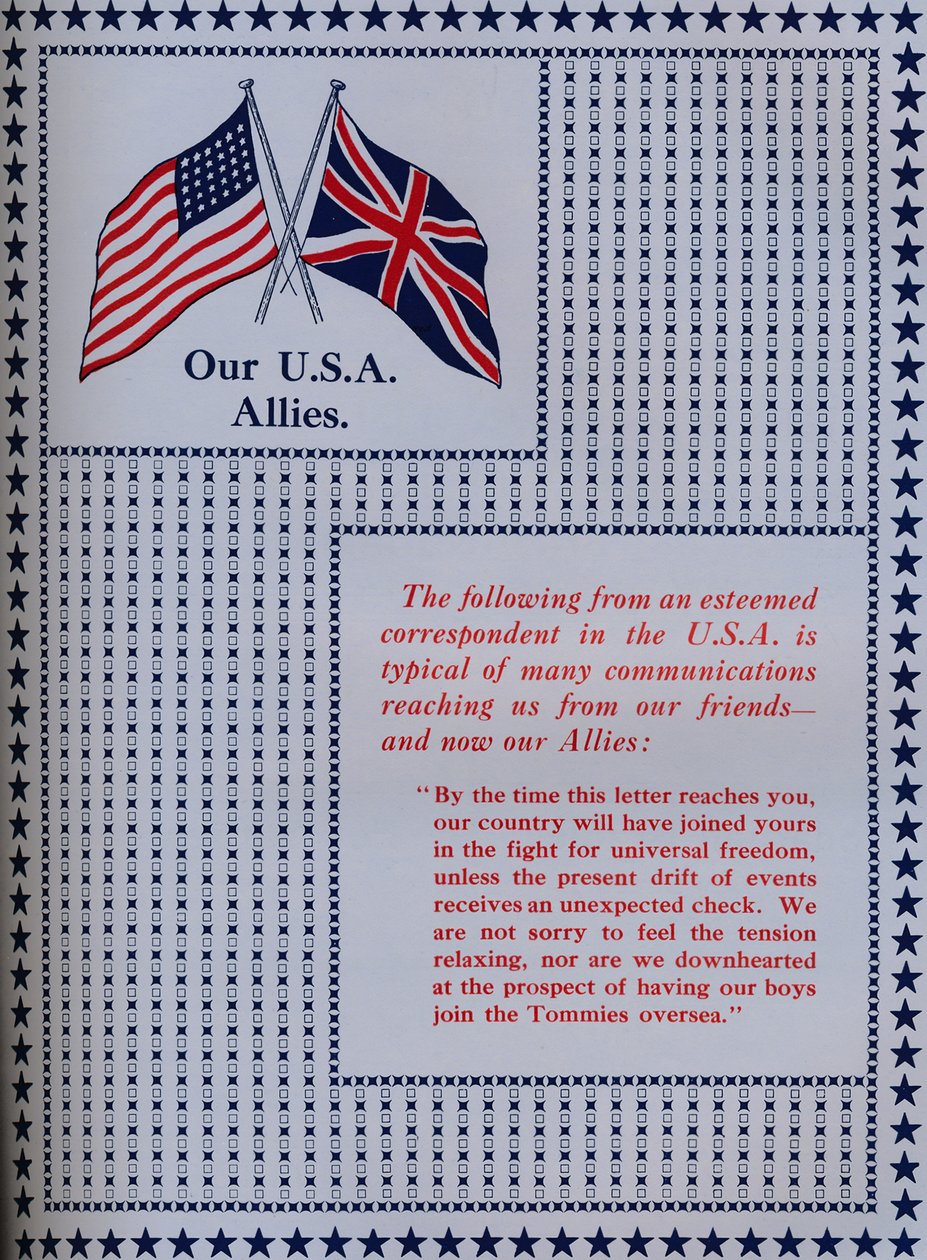 私たちのアメリカの同盟国、1917 作： 不明