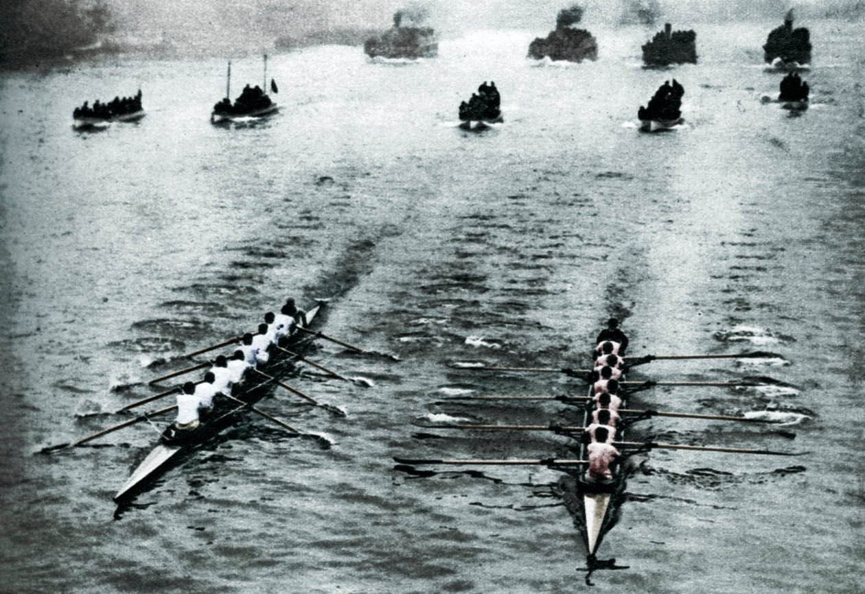 オックスフォードとケンブリッジのボートレース、ロンドン、1926-1927。 作： 不明