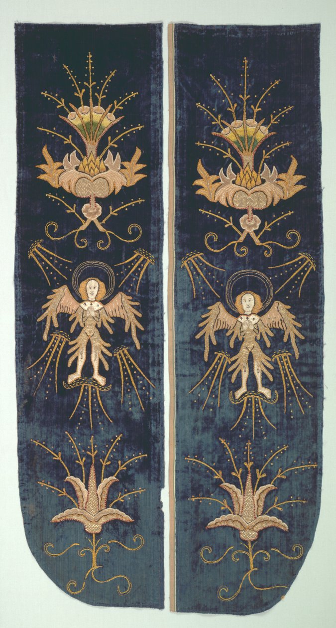 Chasubleバックの一部、c。 1500。 作： 不明