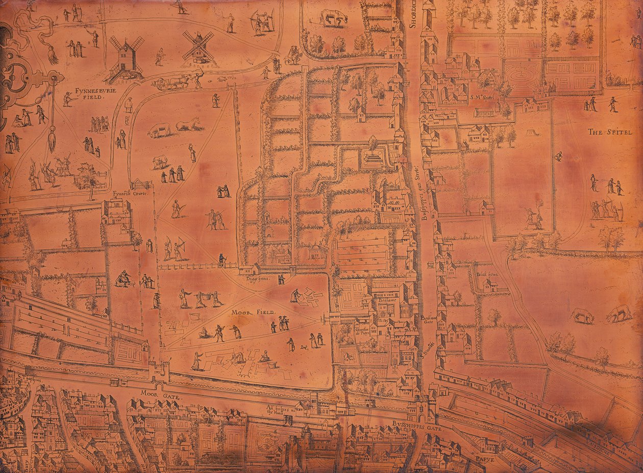 Part of a map of London, c1553-c1559   1207060   ja       japanese Successfully Translated  Original: The Three Maries at the Tomb with the Angel of the Resurrection, and Isaac Sending Esau Out to Hunt Translat: The Three Maries at the Tomb with the Angel  作： 不明