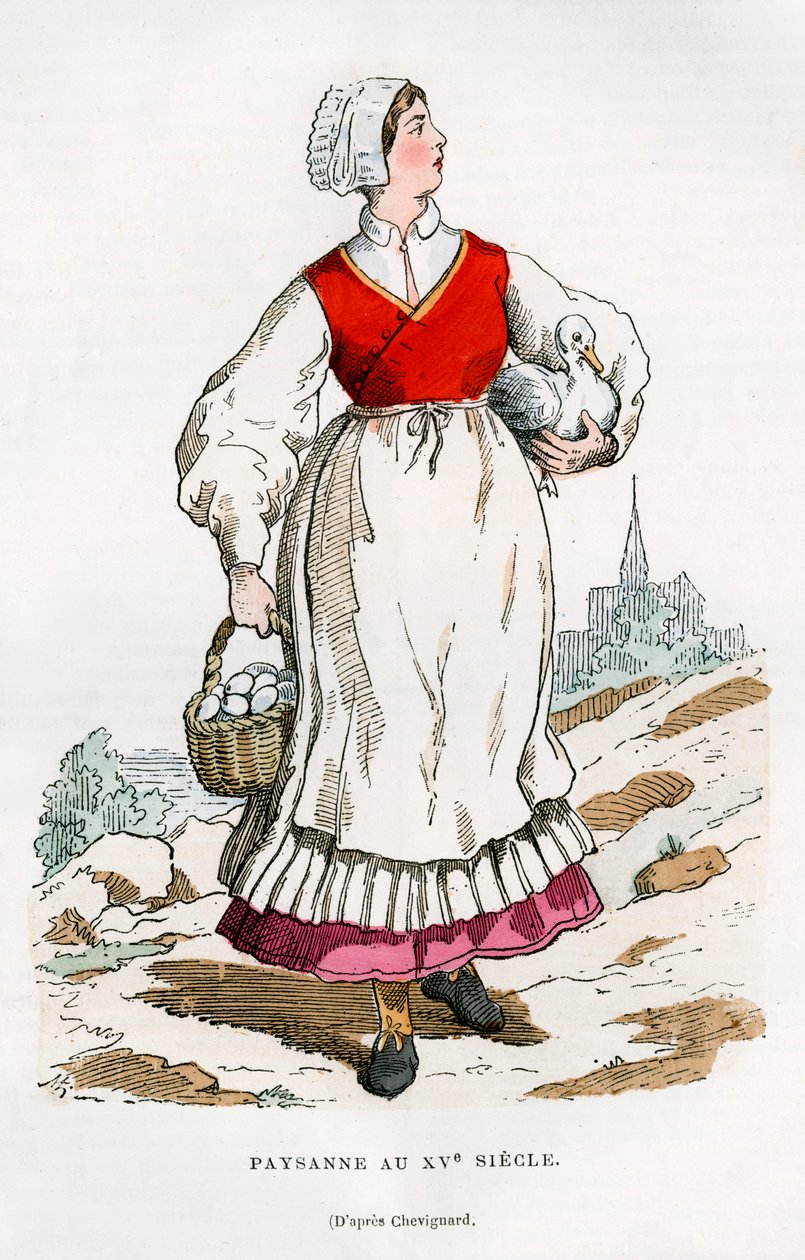 農民の女性、15世紀1882-1884 作： 不明