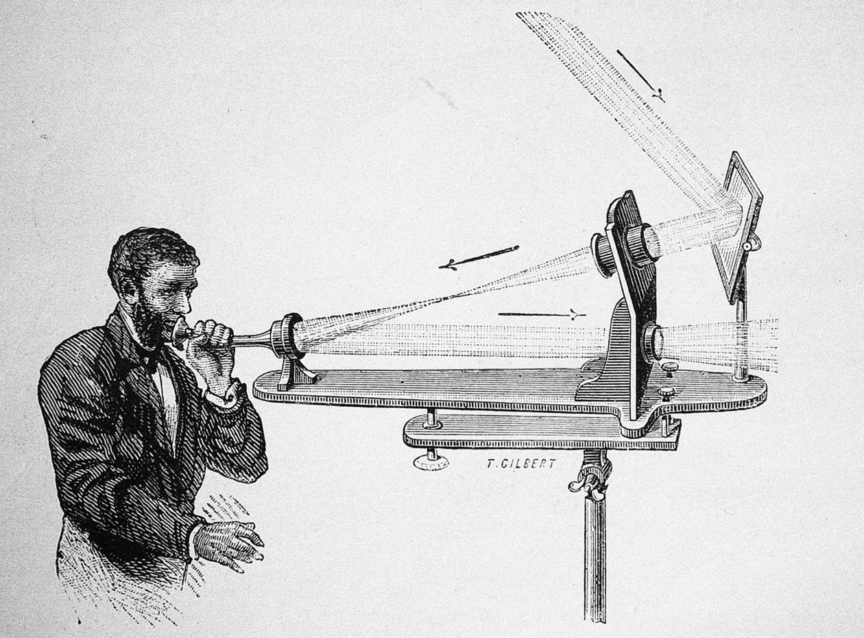 アレクサンダーグラハムベルのフォトフォン、1882年 作： 不明